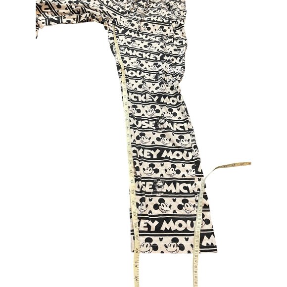 Mickey Mouse Mens Lounge Pajama Pants Black & White Cartoon Print Size M - Picture 5 of 8
